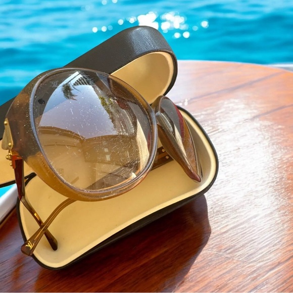 LOUIS VUITTON Sunglasses Z0283E Gold Gradation Brown Glitter Ladies - Picture 3 of 6